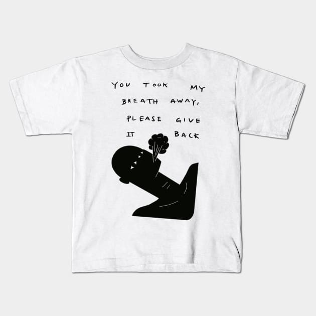 Edgy slogan that boosts your self confidence Kids T-Shirt by RockPaperScissors